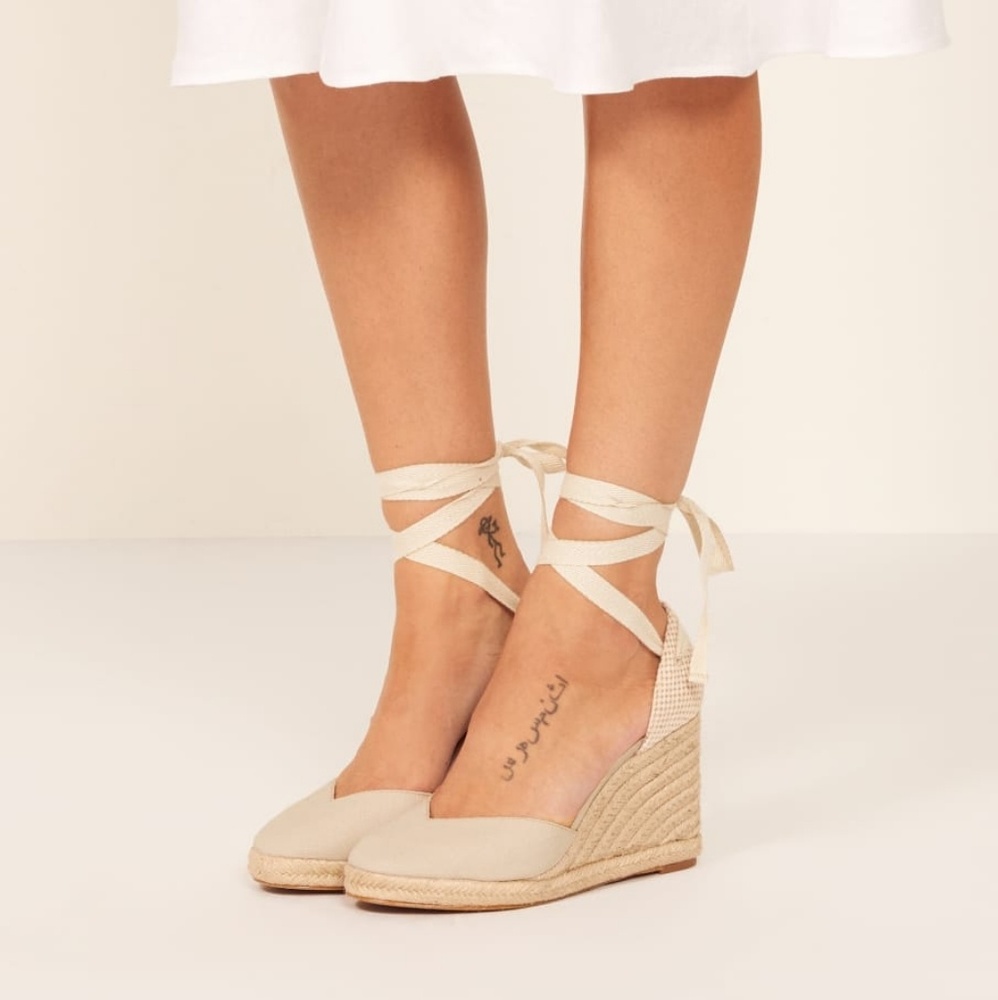 Reformation Creme Espadrilles